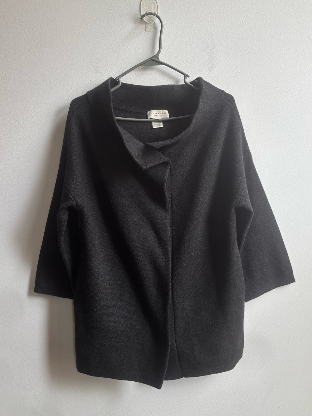 Demylee Draped‎ Snap Button Cardigan Cashmere